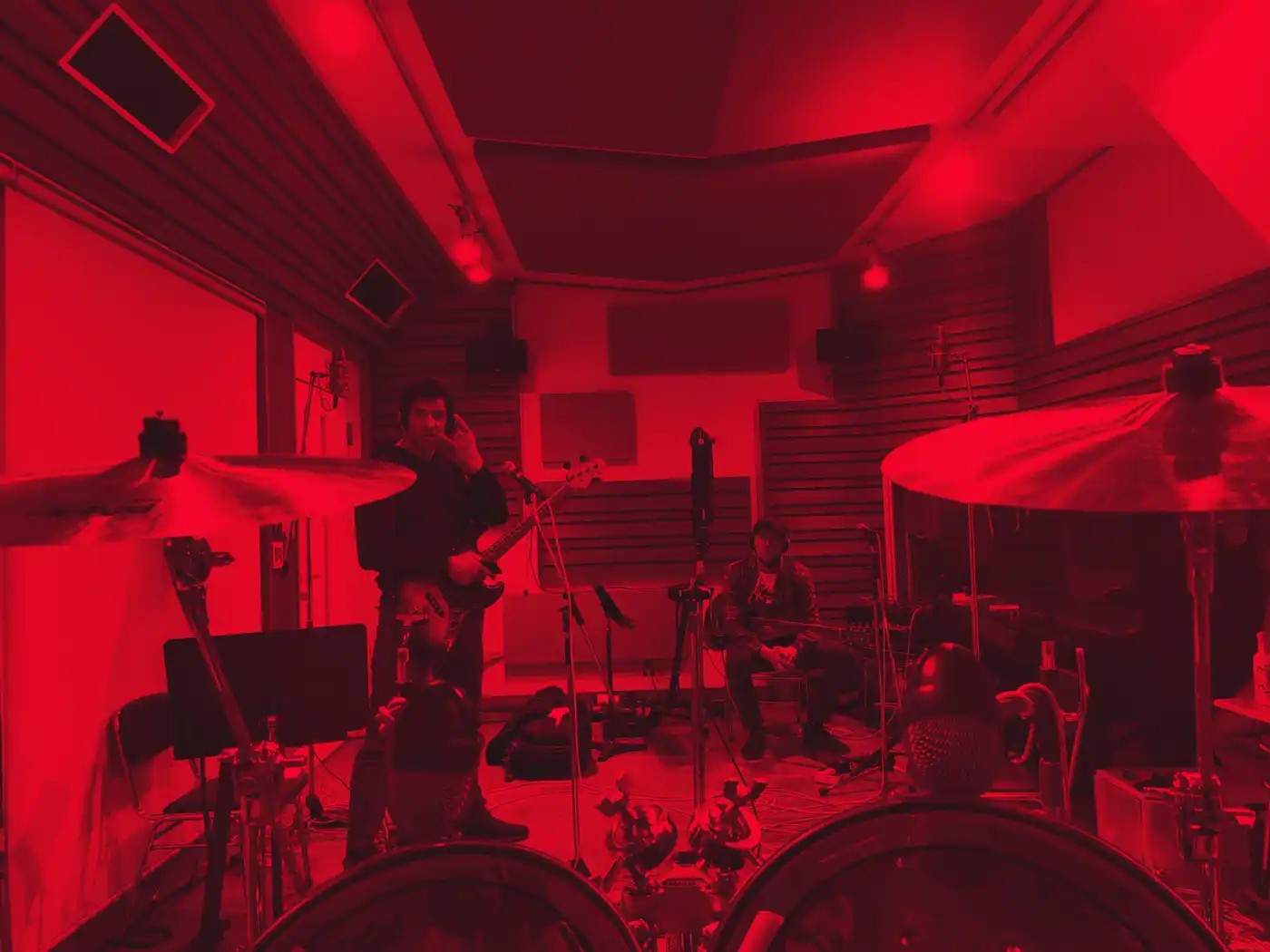 Worship Pain in a rehearsal room